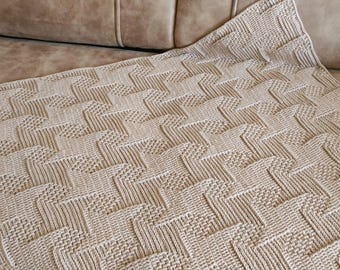 Crochet baby blanket pattern Textured rectangle reversible blanket for girl or boy pattern Crochet afghan pattern Comet blanket pattern