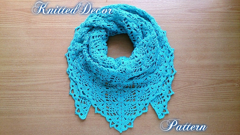 Crochet Shawl Pattern Lacy Crochet Shawl Boho Shawl Pattern Crochet Triangle Shawl Pattern DIY Crochet Shawl PDF Crochet Shawl Tutorial