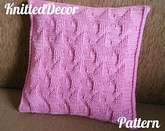 Motif de coussin au crochet Taie d'oreiller au crochet motif 16 x 16 Motif de taie d'oreiller au crochet Oreiller décoratif Coussin texturé Motif d'oreiller cerf-volant