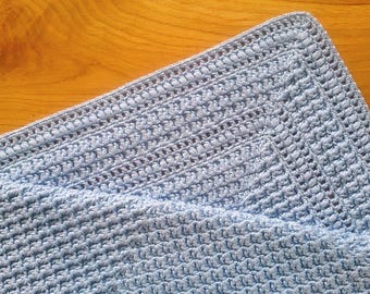 Gehaakt babydekenpatroon voor jongen Bosbes babydekentje voor pasgeborene Gehaakt patroon voor babyjongen Afghaanse deken