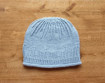 Crochet beanie hat pattern PDF DIY winter hat for adult or teen Vector beanie pattern