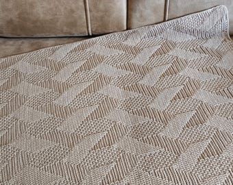 Crochet baby blanket pattern Crochet afghan pattern Textured rectangle reversible blanket Baby blanket girl Blanket boy Labyrinth blanket