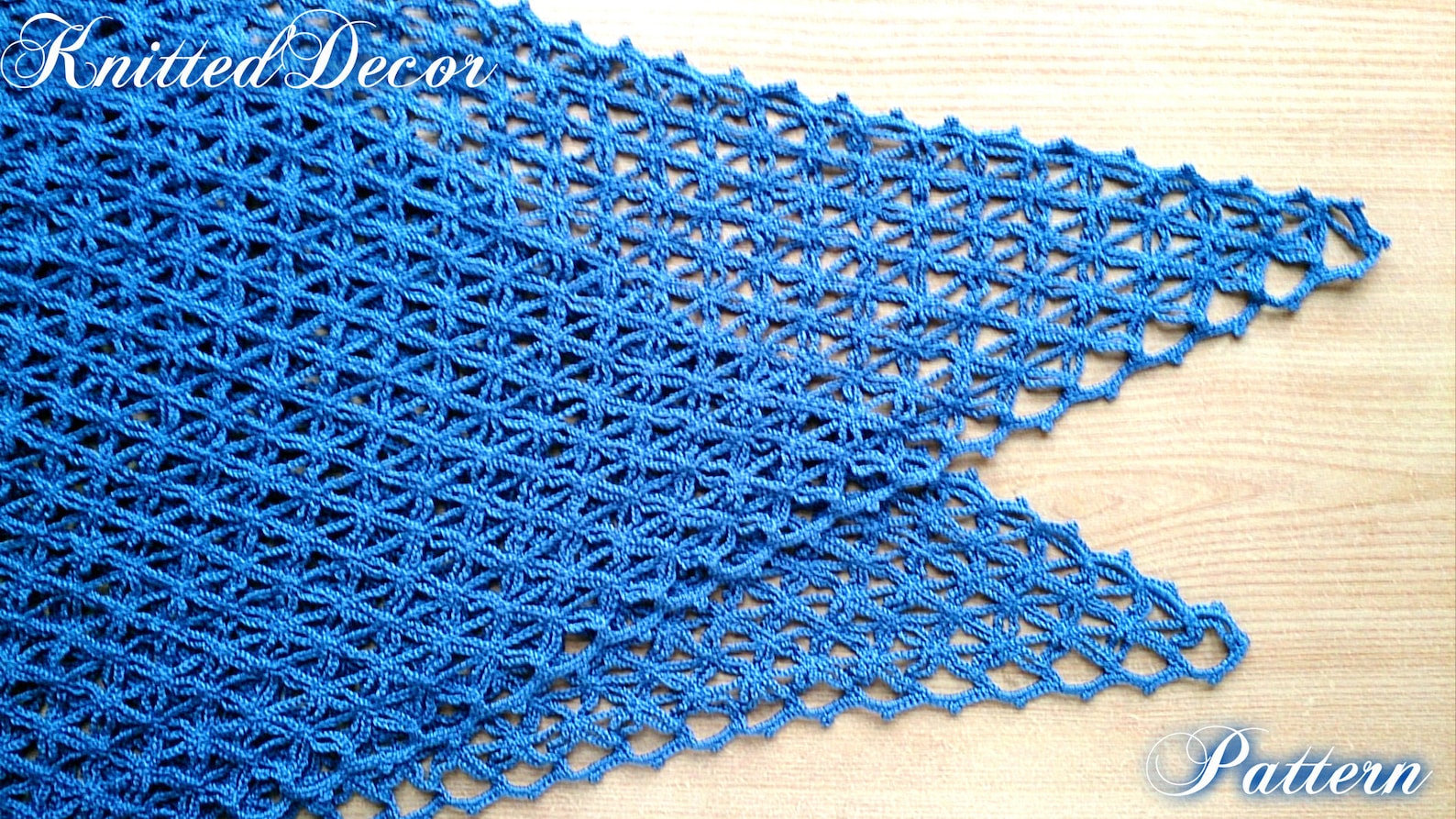Crochet Shawl Pattern Lace Crochet Triangle Shawl Pattern Crochet ...