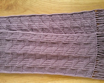 Crochet scarf pattern Unisex reversible crochet scarf for men or women Warm winter scarf crochet pattern Meteorite scarf pattern