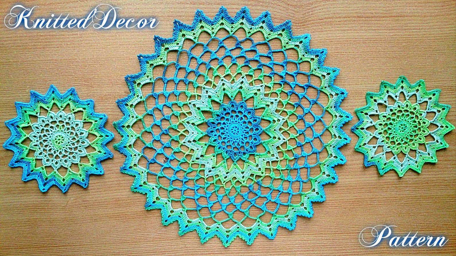 Crochet Doily Pattern Crochet Doily Set Pattern Lace Doily Etsy UK