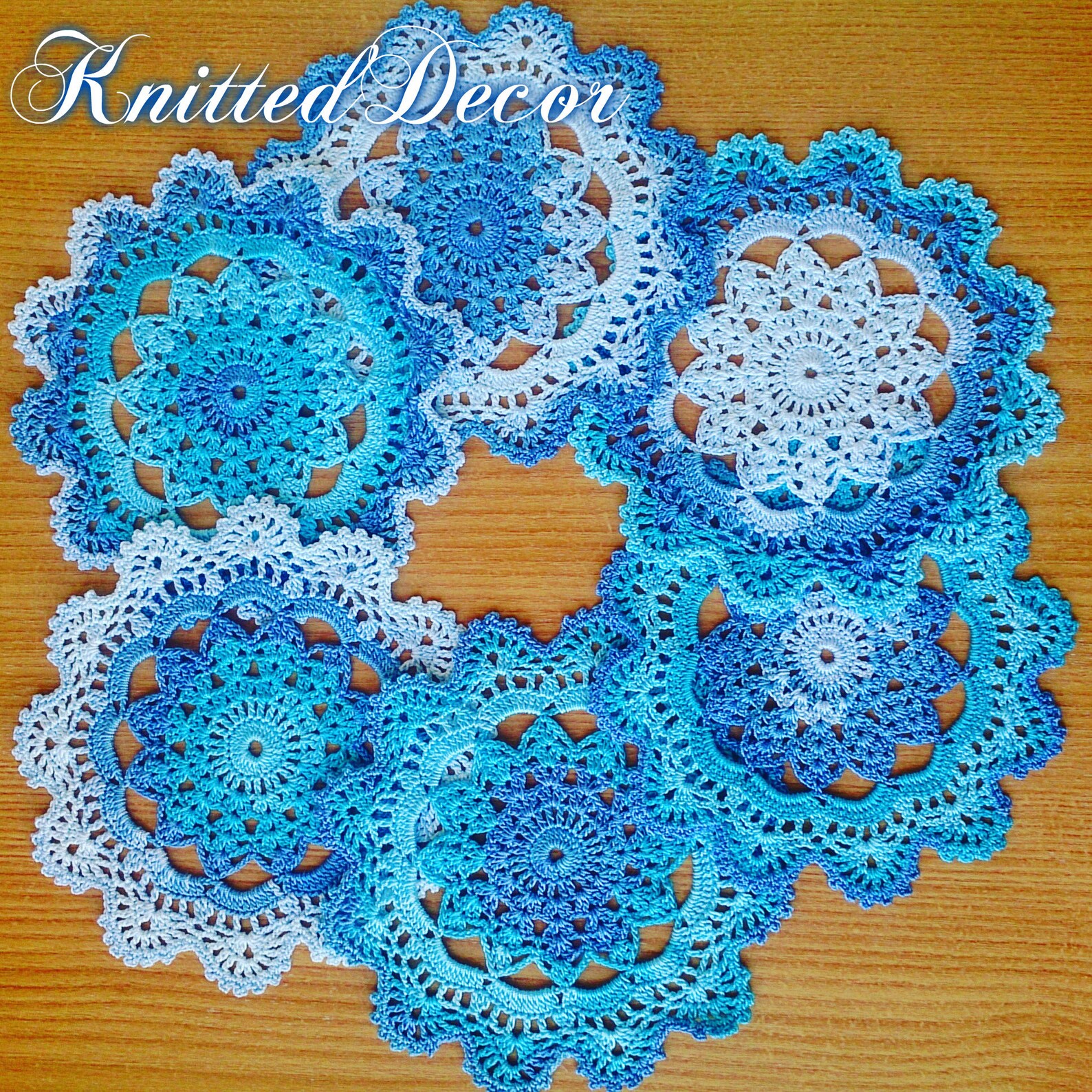 Crochet Doily Pattern Crochet Doily Set Pattern Crochet Etsy