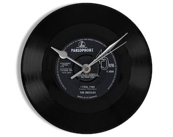 The Beatles "I Feel Fine" 7" Vinyl Record Wall Clock