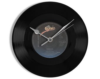 Michael Jackson "Thriller" 7" Vinyl Record Wall Clock