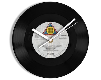Five Star "Can't Wait Another Minute" 7" Vinyl Record Wall Clock