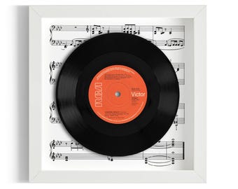 Royal Scots Dragoon Guards "Amazing Grace" Framed 7" Vinyl Record UK NUMBER ONE 9 Apr - 13 May 1972