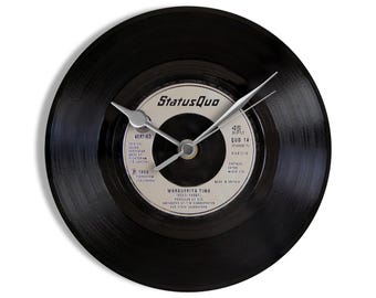Status Quo "Marguerita Time" 7" Vinyl Record Wall Clock