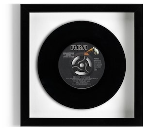 Elvis Presley "Return To Sender" Framed 7" Vinyl Record UK NUMBER ONE 13 Dec 1962 - 2 Jan 1963