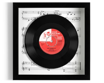 John Leyton "Johnny Remember Me" Framed 7" Vinyl Record UK NUMBER ONE 31 Aug - 20 Sep 1961 & 28 Sep - 4 Oct 1961