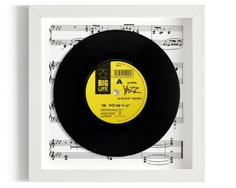 Yazz "The Only Way Is Up" Framed 7" Vinyl Record UK NUMBER ONE 31 Jul - 3 Sep 1988