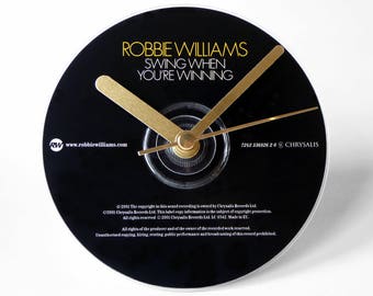 Robbie Williams "Swing When You're Winning" CD Clock and Keyring Gift Set