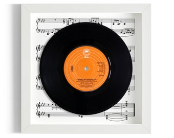 ABBA "Knowing Me, Knowing You" Framed 7" Vinyl Record UK Number One 27 Mar - 30 Apr 1977