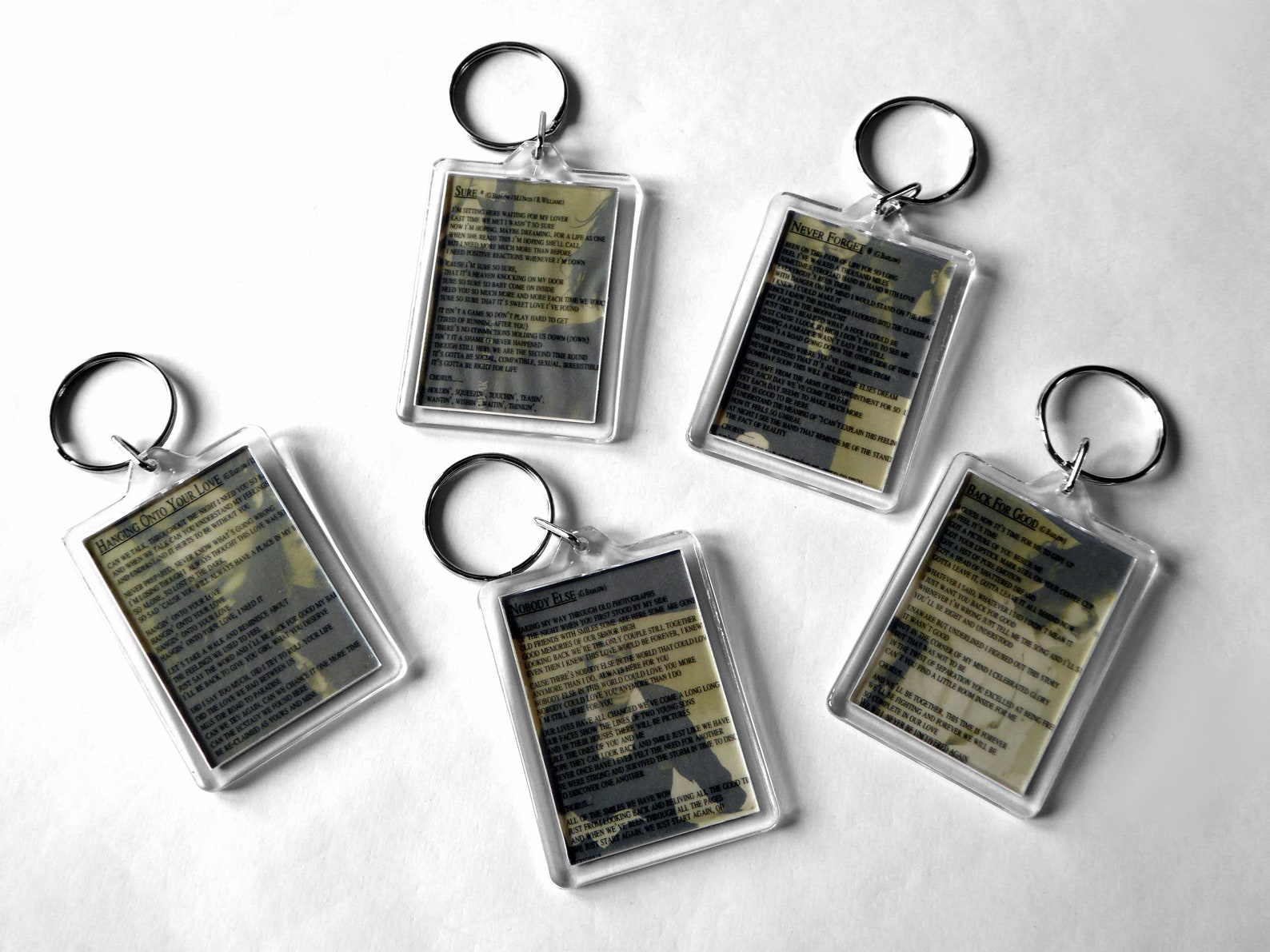 Take That Keyring From CD Booklet Etsy UK