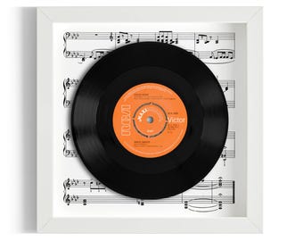 David Bowie "Space Oddity" Framed 7" Vinyl Record UK NUMBER ONE 2 Nov - 15 Nov 1975