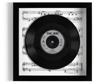The Jam "Start!" Framed 7" Vinyl Record UK NUMBER ONE 31 Aug - 6 Sep 1980