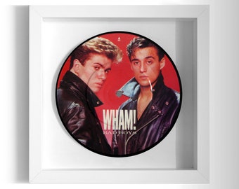 Wham! "Bad Boys" Picture Disc Framed 7" Vinyl Record