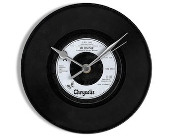 Blondie "Call Me" 7" Vinyl Record Wall Clock UK NUMBER ONE 20 Apr - 26 Apr 1980