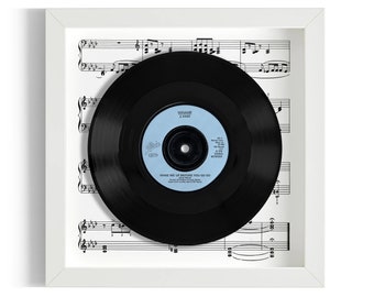 Wham! "Wake Me Up Before You Go Go" Framed 7" Vinyl Record UK NUMBER ONE 27 May - 9 Jun 1984