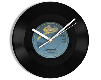 Johnny Logan "What's Another Year" 7" Vinyl Record Wall Clock UK NUMBER ONE 11 May - 24 May 1980