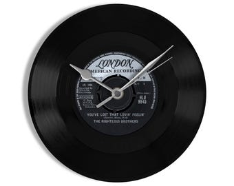 The Righteous Brothers "You've Lost That Lovin' Feeling" 7" Vinyl Record Wall Clock UK NUMBER ONE 4 Feb - 17 Feb 1965