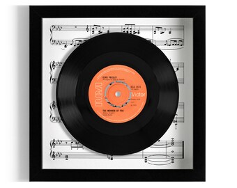 Elvis Presley "The Wonder Of You" Framed 7" Vinyl Record UK NUMBER ONE 26 Jul - 5 Sep 1970
