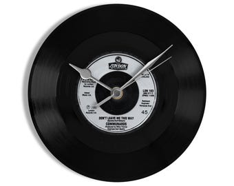 Communards "Don't Leave Me This Way" 7" Vinyl Record Wall Clock UK NUMBER ONE 7 Sep - 4 Oct 1986