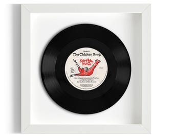 Spitting Image "The Chicken Song" Framed 7" Vinyl Record UK NUMBER ONE 11 May - 31 May 1986