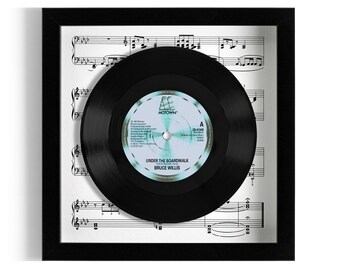 Bruce Willis "Under The Boardwalk" Framed 7" Vinyl Record