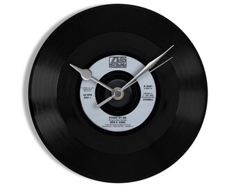 Ben E. King "Stand By Me" 7" Vinyl Record Wall Clock UK NUMBER ONE 15 Feb - 7 Mar 1987