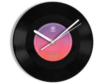 Carl Douglas "Kung Fu Fighting" 7" Vinyl Record Wall Clock UK NUMBER ONE 15 Sep - 5 Oct 1974