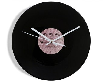 Wet Wet Wet "Temptation" Vinyl Record Wall Clock