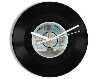 The Animals "The House Of The Rising Sun" 7" Vinyl Record Wall Clock UK NUMBER ONE 9 Jul - 15 Jul 1964