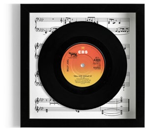 Billy Joel "Tell Her About It" Framed 7" Vinyl Record