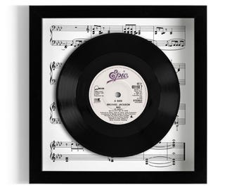 Michael Jackson "Bad" Framed 7" Vinyl Record