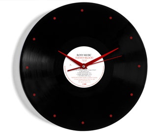 Roxy Music "Flesh + Blood" 12" Vinyl Record Wall Clock