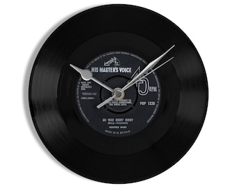 Manfred Mann "Do Wah Diddy Diddy" 7" Vinyl Record Wall Clock UK NUMBER ONE 13 Aug - 26 Aug 1964