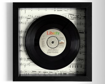 Kenny Rogers "All My Life" Framed 7" Vinyl Record