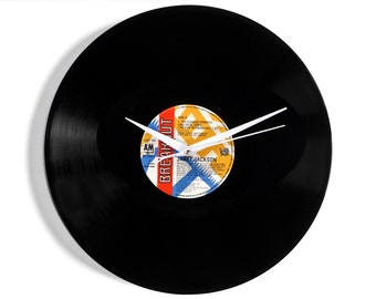 Janet Jackson "The Pleasure Principle" Vinyl Record Wall Clock