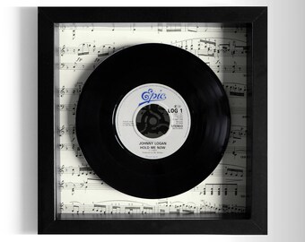 Johnny Logan "Hold Me Now" Framed 7" Vinyl Record