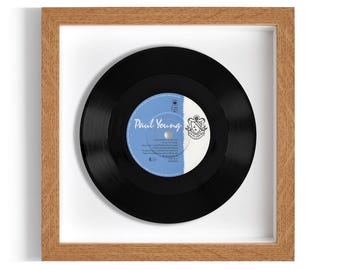 Paul Young "Wherever I Lay My Hat (That's My Home)" Framed 7" Vinyl Record UK NUMBER ONE 17 Jul - 6 Aug 1983