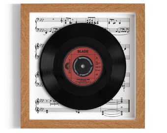 Slade "Take Me Back 'Ome" Framed 7" Vinyl Record UK NUMBER ONE 25 Jun - 1 Jul 1972