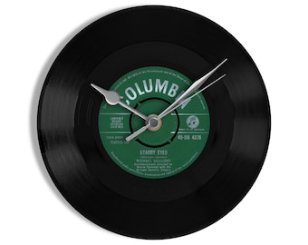 Michael Holliday "Starry Eyed" 7" Vinyl Record Wall Clock UK NUMBER ONE 29 Jan - 4 Feb 1960