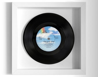 Kim Wilde "Four Letter Word" Framed 7" Vinyl Record