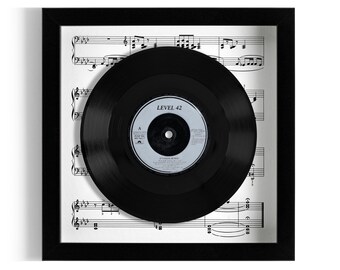 Level 42 "It's Over" Framed 7" Vinyl Record