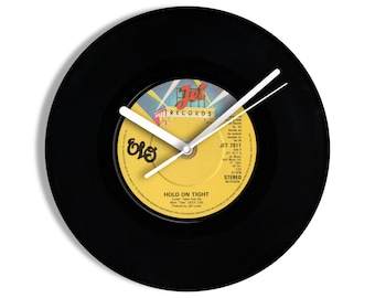 Electric Light Orchestra ELO "Hold On Tight" 7" Vinyl Record Wall Clock
