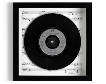 Pet Shop Boys ''It's A Sin'' Framed 7" Vinyl Record UK NUMBER ONE 28 Jun - 18 Jul 1987